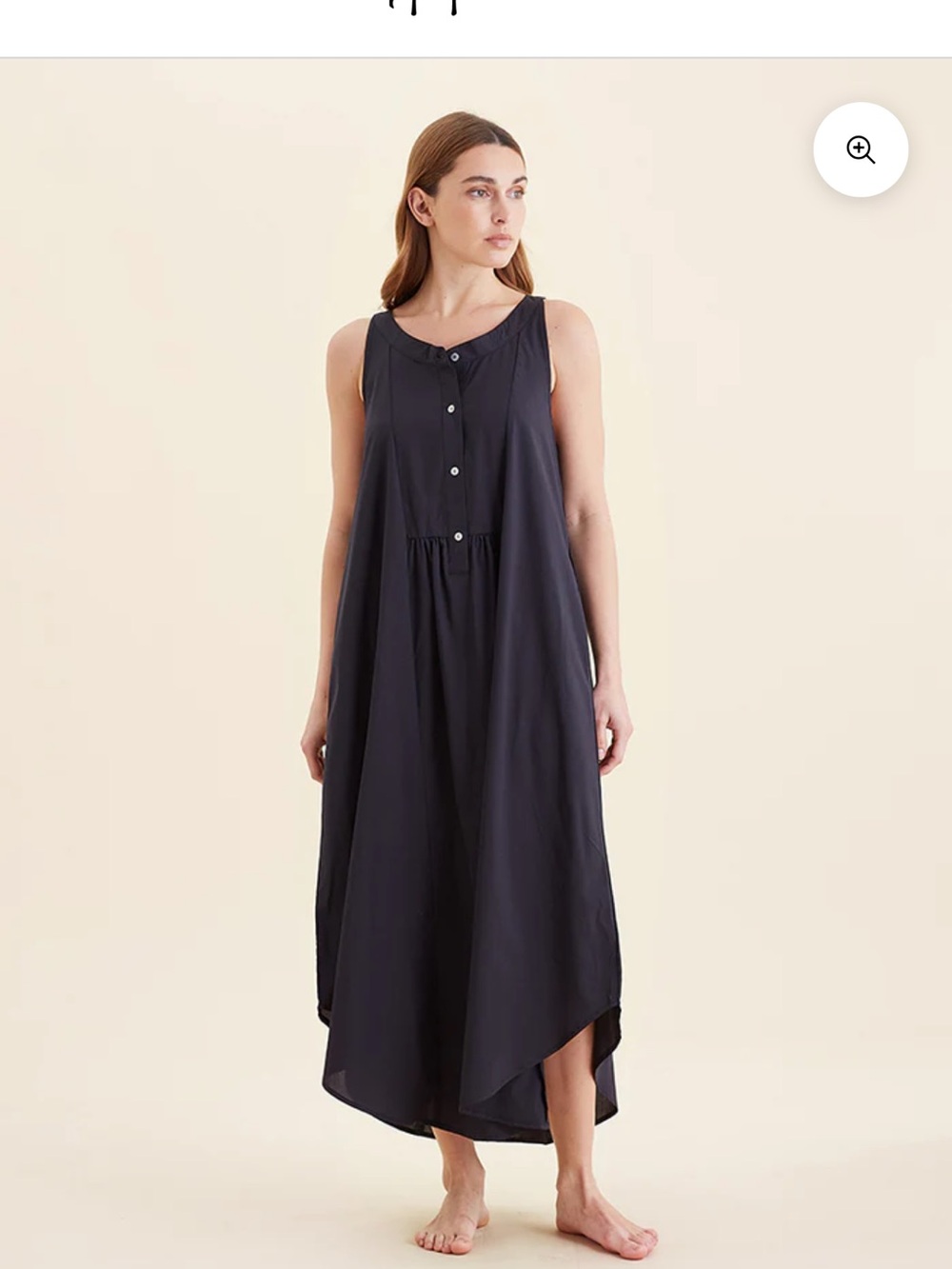 Papinelle Madison Panel Front Maxi Nightgown Loungewear